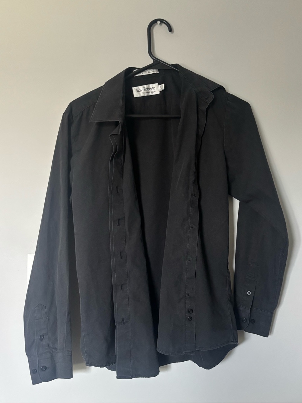Black Button-Down Shirt